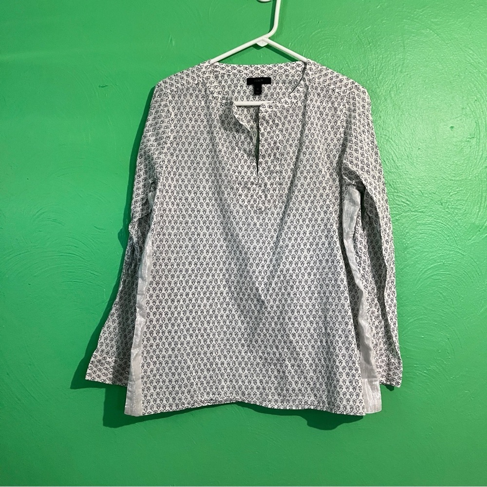 J. Crew Black and White Shirt